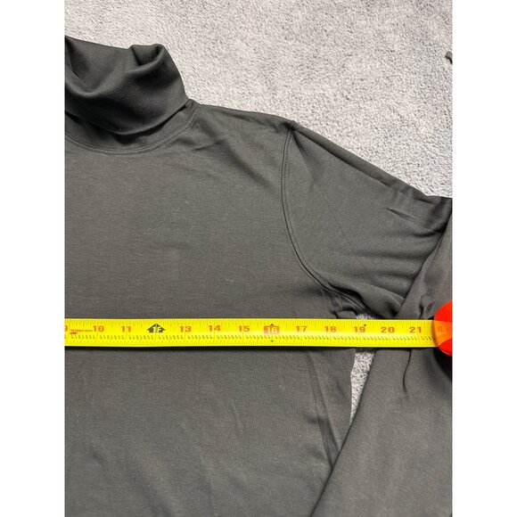 Peruvian Connection Black Turtleneck Long-Sleeve Shirt Medium 100% Pima Cotton - Picture 6 of 7